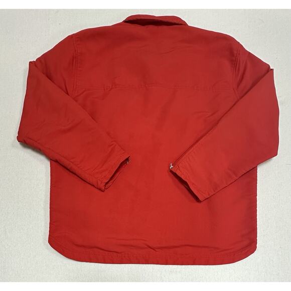 Vintage Nike Windbreaker Red Pullover Jacket Side & Sleeve Zips Large (12/14) - Picture 6 of 9